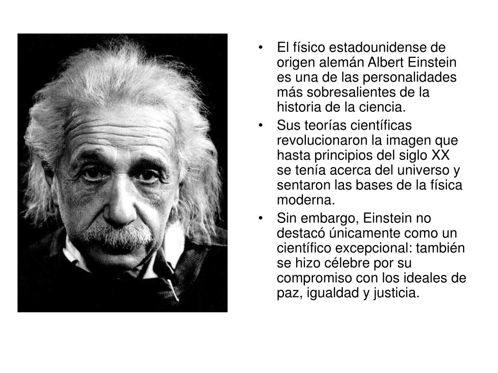 Ppt Albert Einstein Su Vida Y Su Contexto HistÓrico Powerpoint