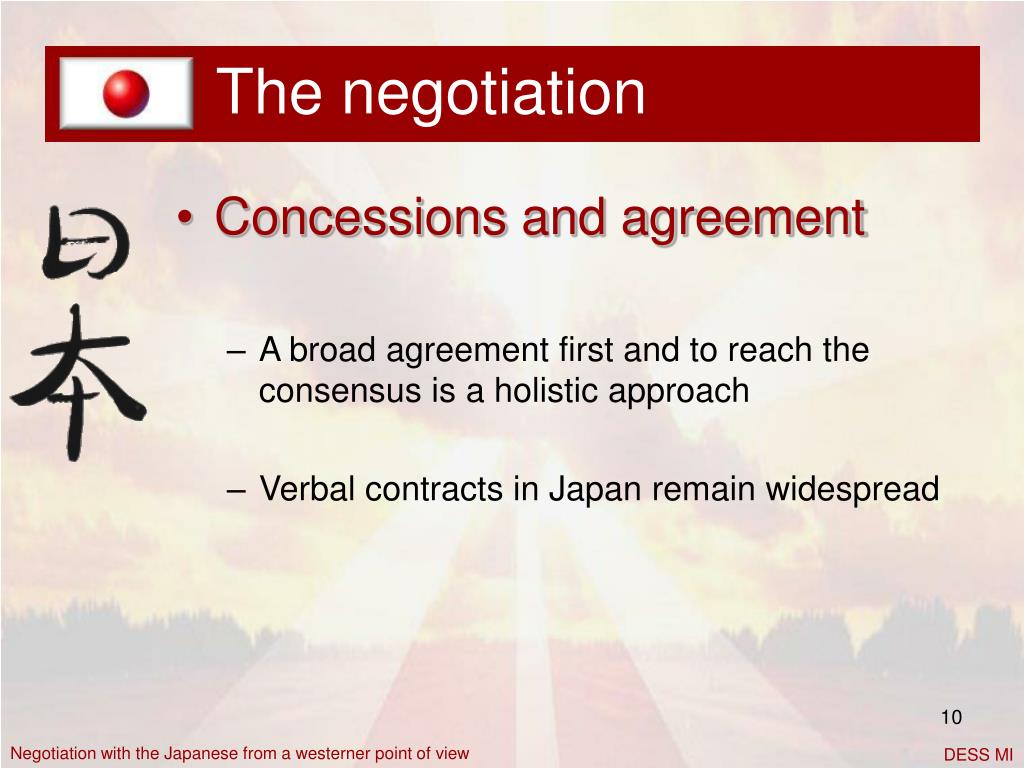 PPT - Negotiation with the Japanese from a westerner point of view A ...