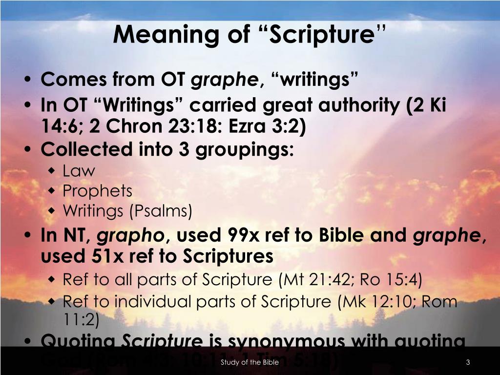 presentation bible meaning