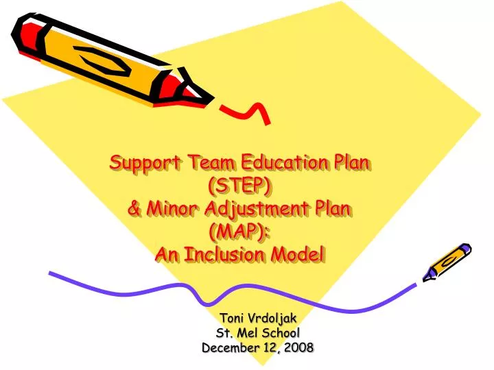 support team education plan step minor adjustment plan map an inclusion model n.