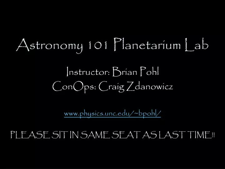 astronomy 101 planetarium lab n.