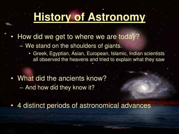 history of astronomy n.