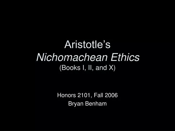 nichomachean ethics book 7