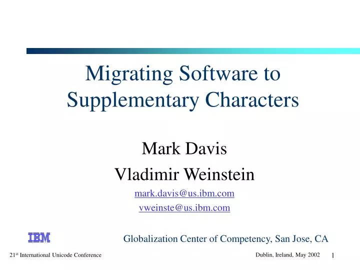 migrating software to supplementary characters n.