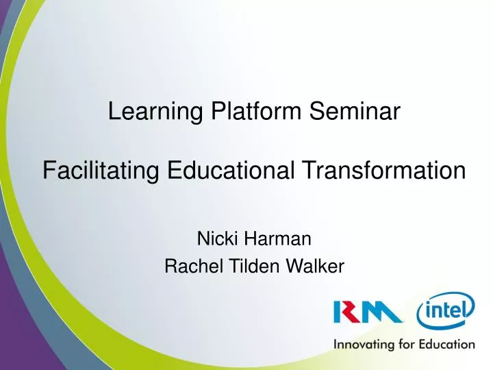 learning platform seminar facilitating educational transformation n.