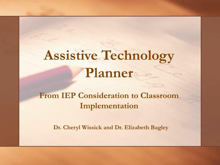 assistive technology planner n.