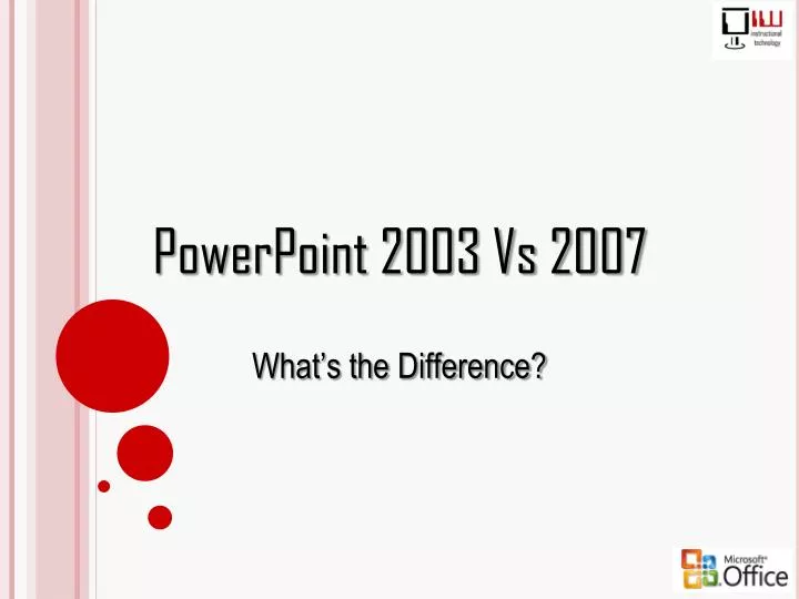 powerpoint 2003 vs 2007 n.