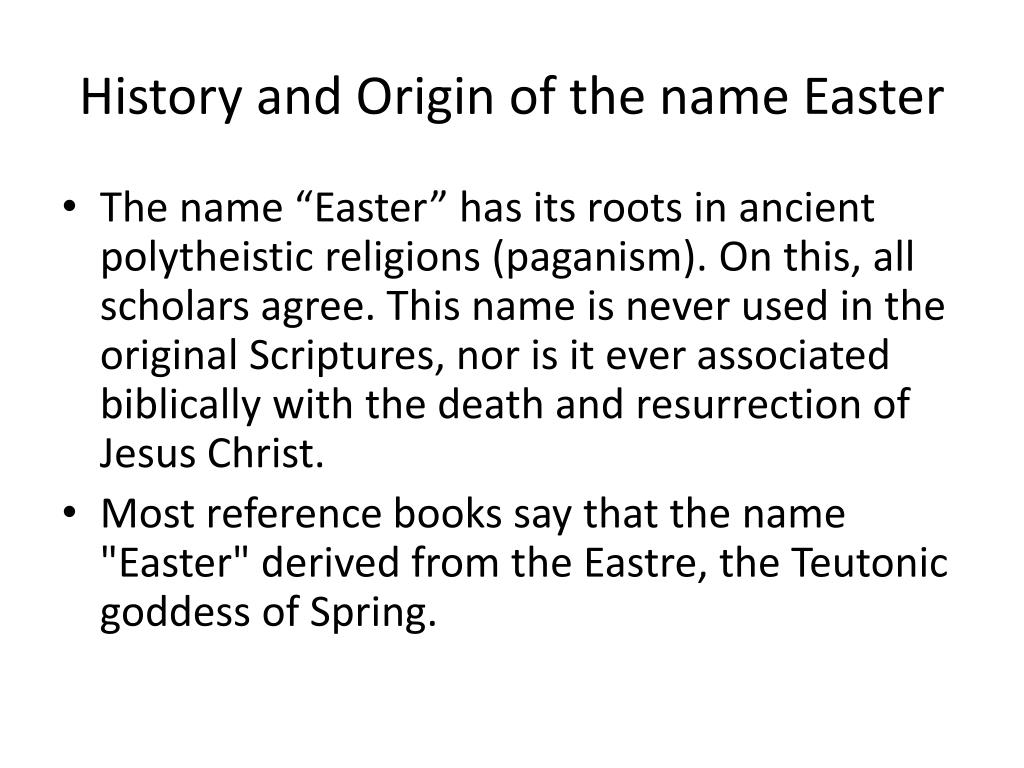 PPT The Truth About Easter PowerPoint Presentation free