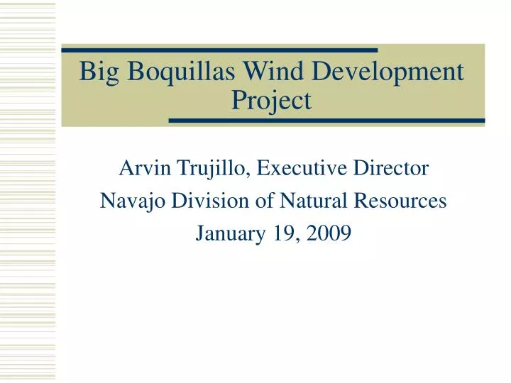 big boquillas wind development project n.