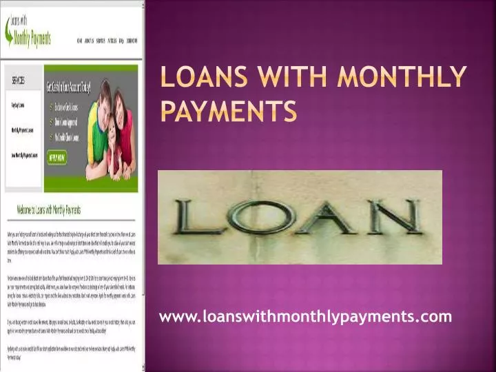 loans with monthly payments n.