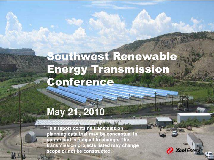 southwest renewable energy transmission conference n.