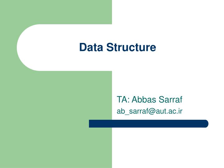data structure n.