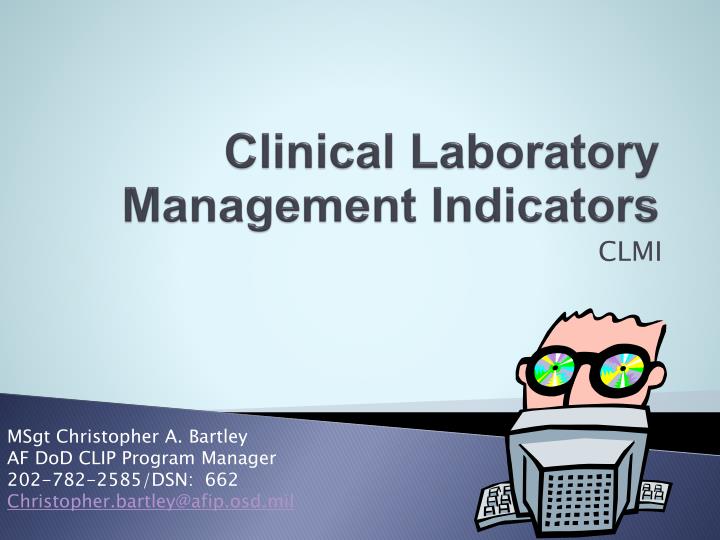 PPT Clinical Laboratory Management Indicators PowerPoint Presentation