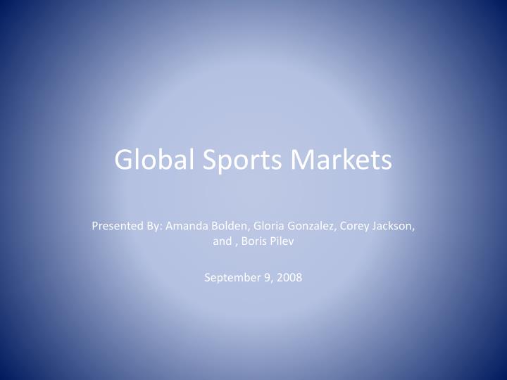 global sports markets n.