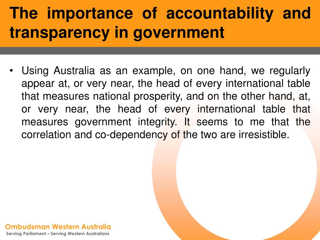 importance of accountability in public service