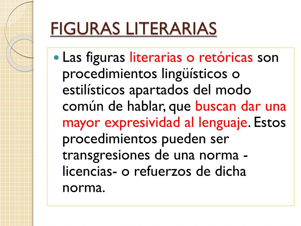 Ppt Figuras Literarias Powerpoint Presentation Free Download Id200677