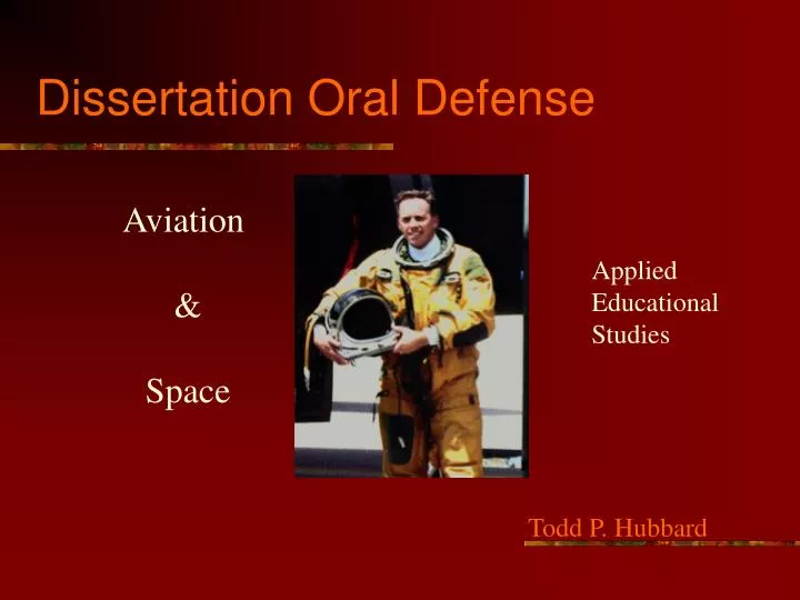 dissertation oral defense n.