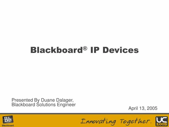 blackboard ip devices n.