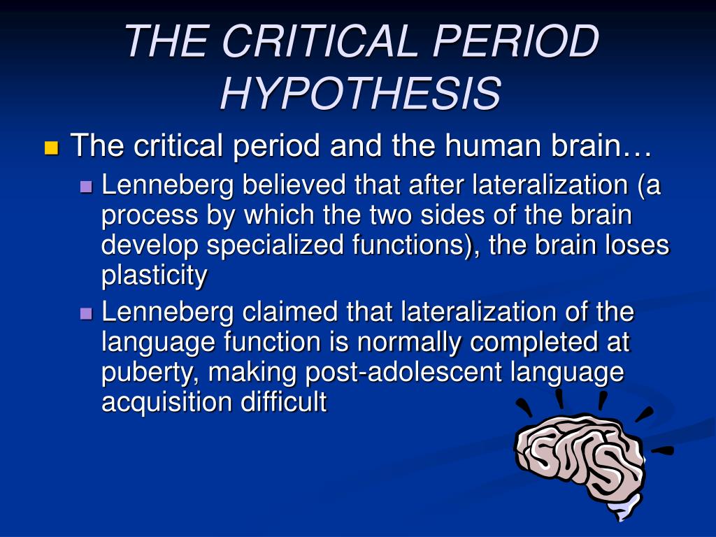 case of genie and the critical period hypothesis