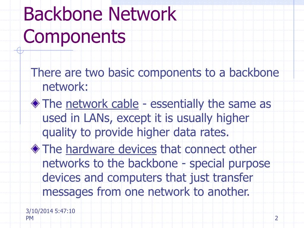 type of cable used for distributed backbone network type of cable used for distributed backbone network