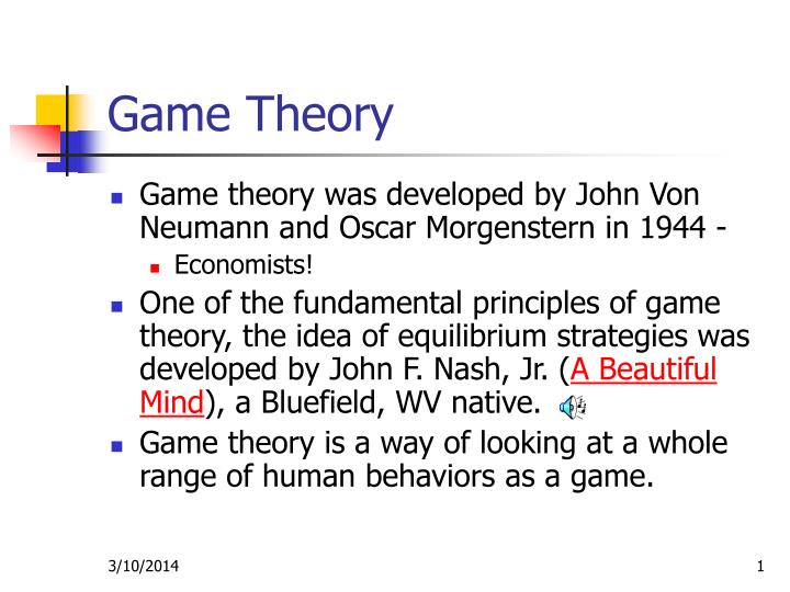 assignment on game theory