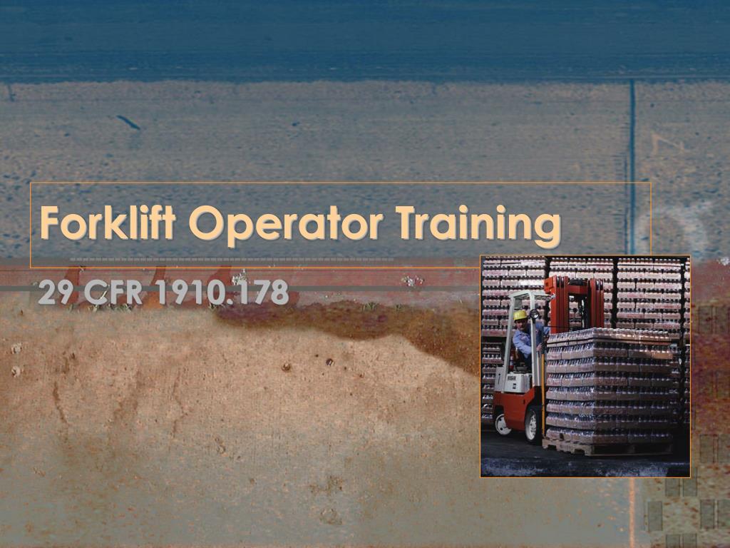 Ppt Forklift Operator Training Powerpoint Presentation Free Download Id 202107