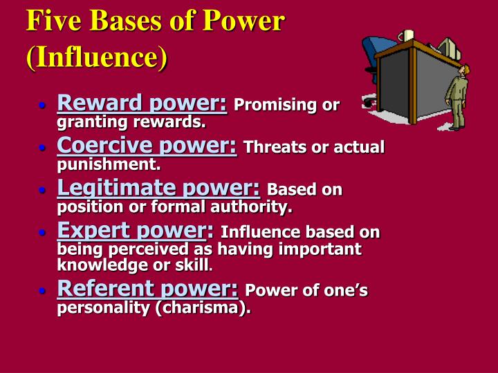 five bases of power influence n.