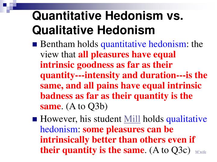 quantitative hedonism