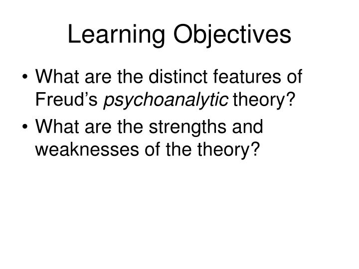 strengths of psychoanalytic theory