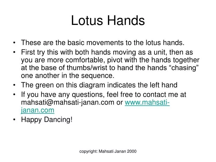 lotus hands n.