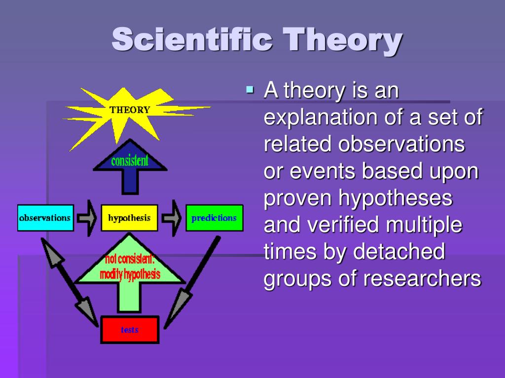 a scientific hypothesis and a scientific theory