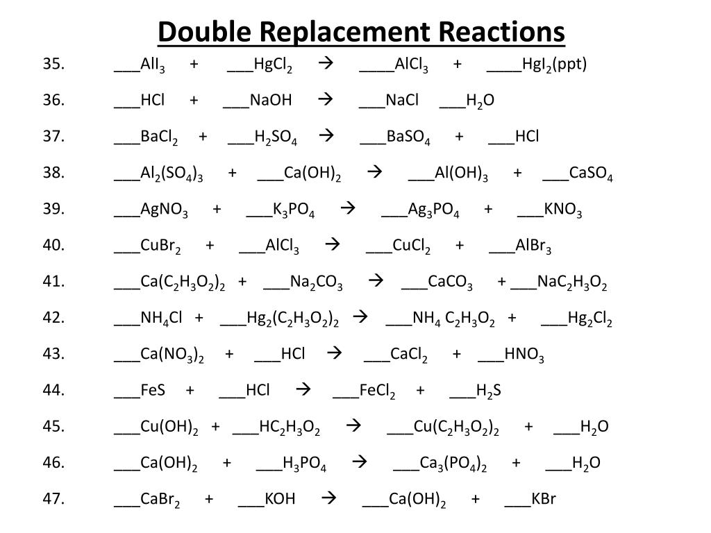 worksheet-on-single-and-double-replacement-reactions-chemical-reactions-study-guide-pg-1
