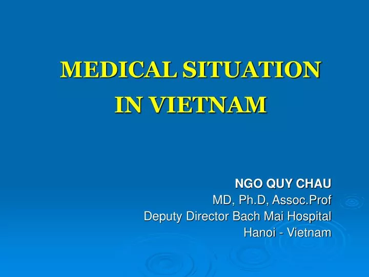 medical situation in vietnam n.