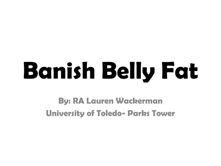 banish belly fat n.