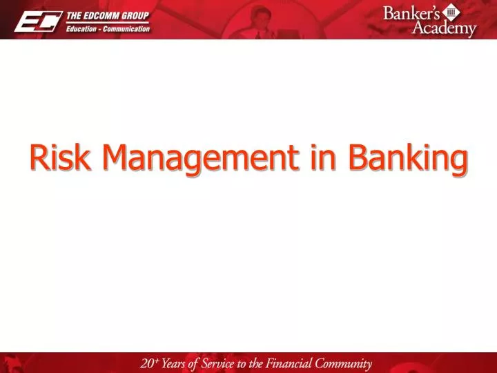 risk management in banking n.