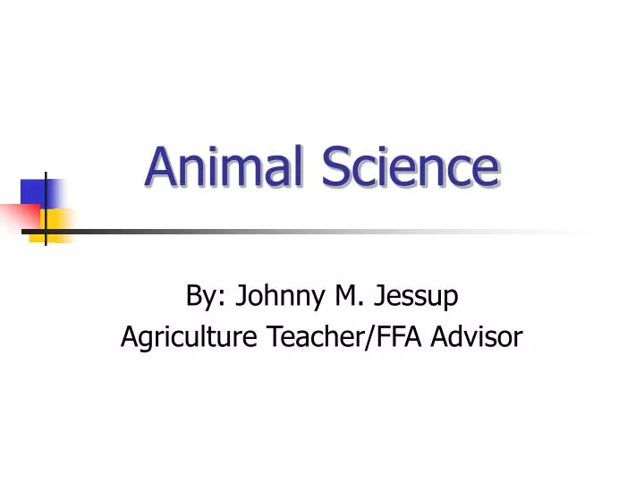 animal science n.