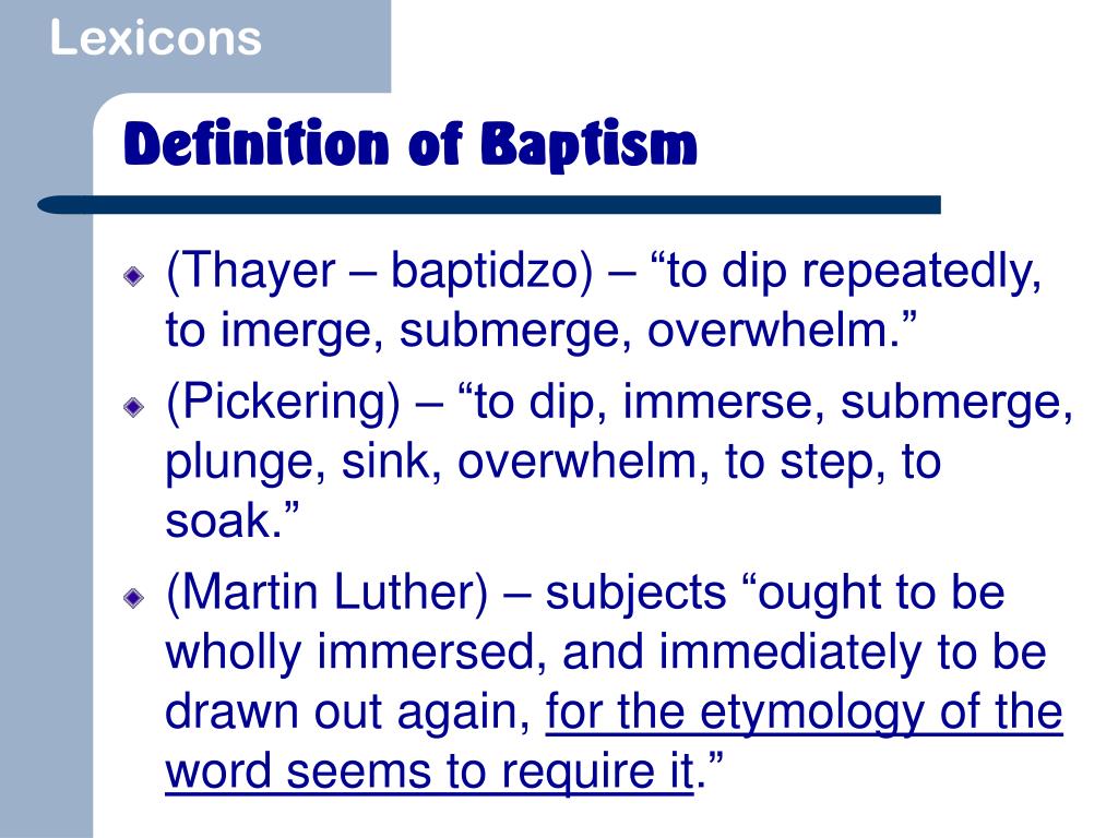 PPT Is Sprinkling Baptism? PowerPoint Presentation, free download