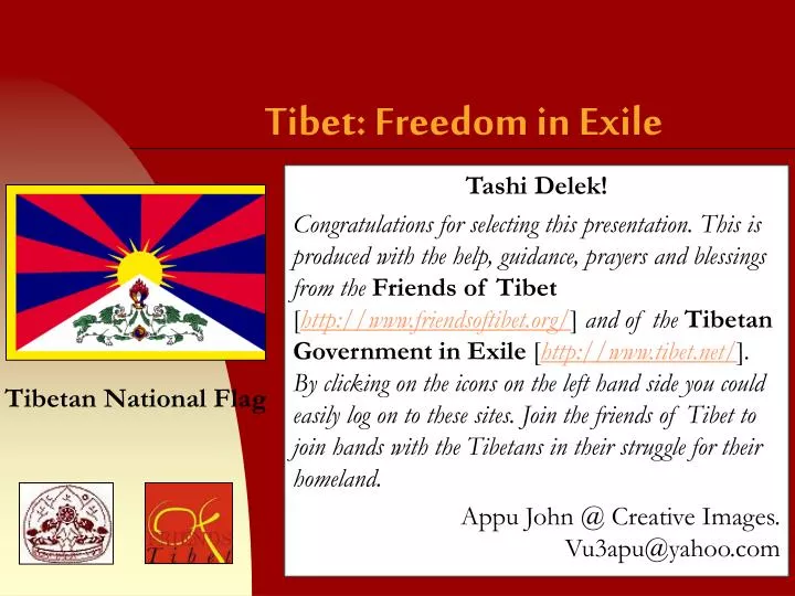 tibet freedom in exile n.