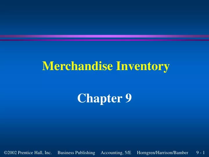 merchandise inventory n.