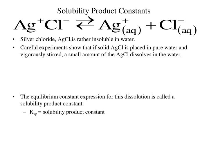 solubility product constants n.