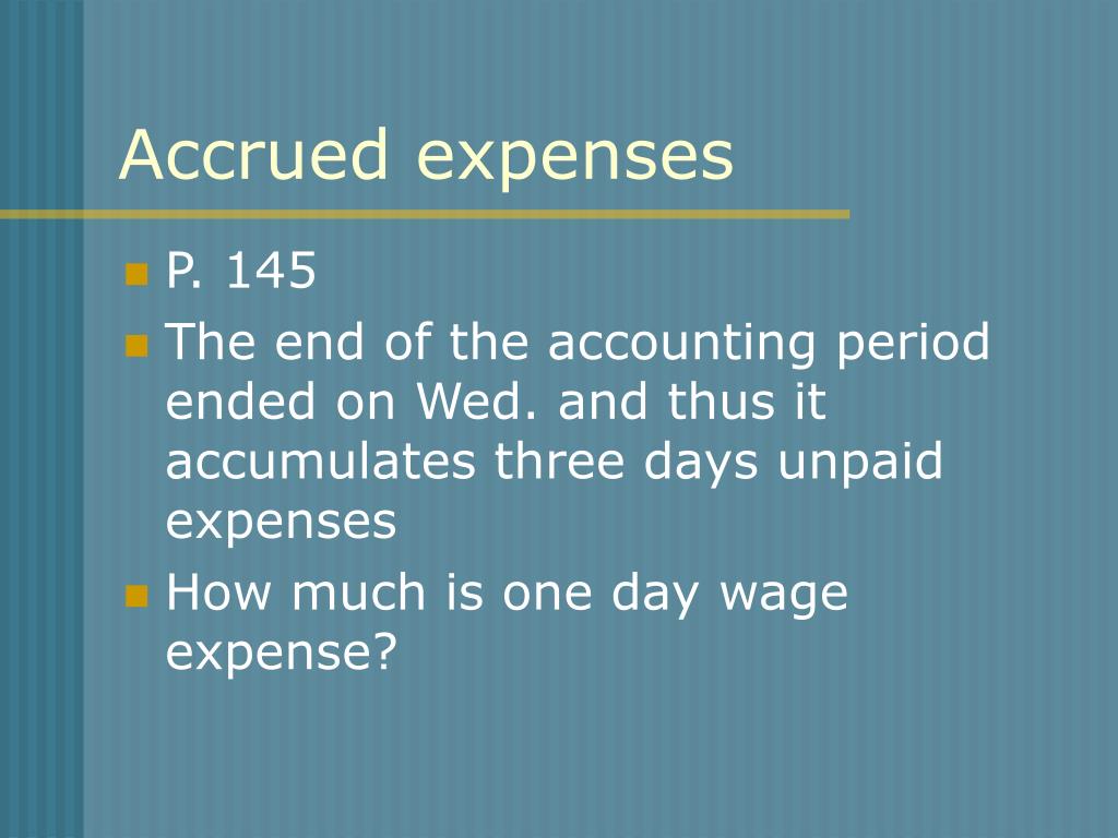 definition of accrued expenses definition of accrued expenses