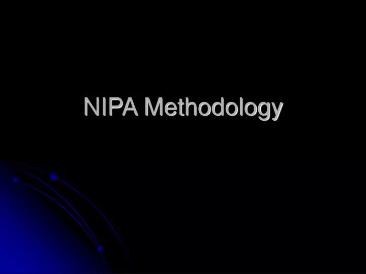 nipa methodology n.