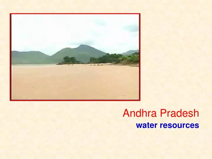 andhra pradesh water resources n.