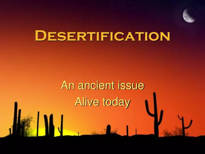 desertification n.