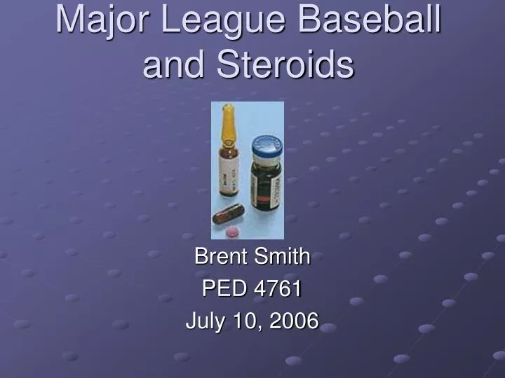 major league baseball and steroids n.
