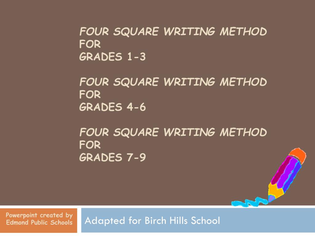 Four Square Writing Freebie!  Four square writing, First grade writing,  Second grade writing
