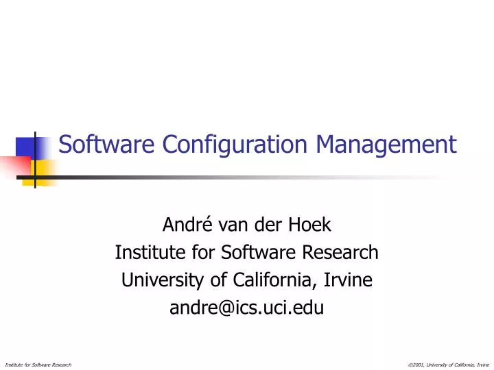software configuration management n.