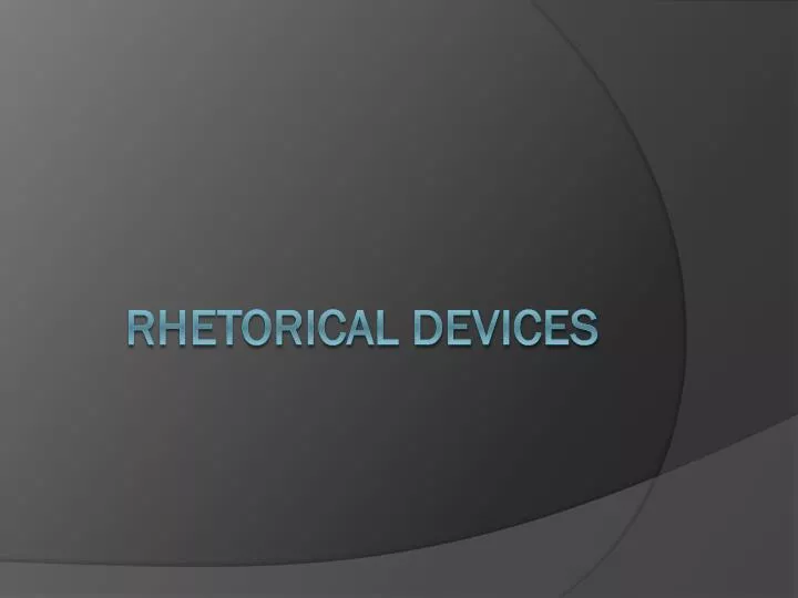 rhetorical devices n.