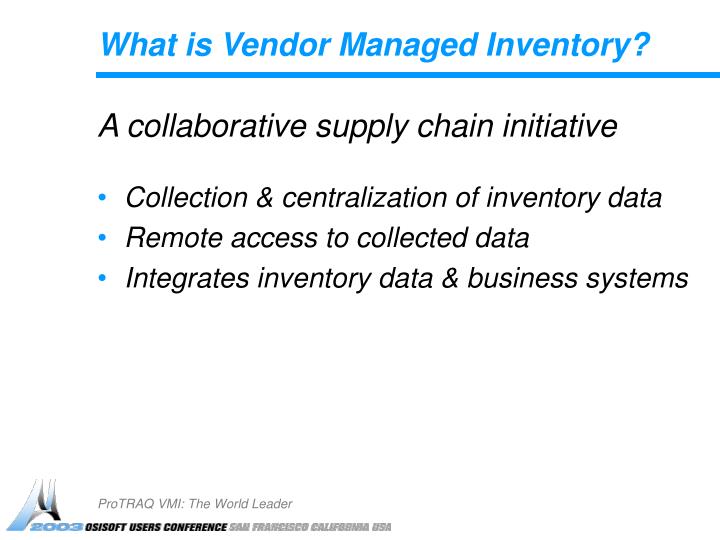 vmi vendor managed inventory ppt