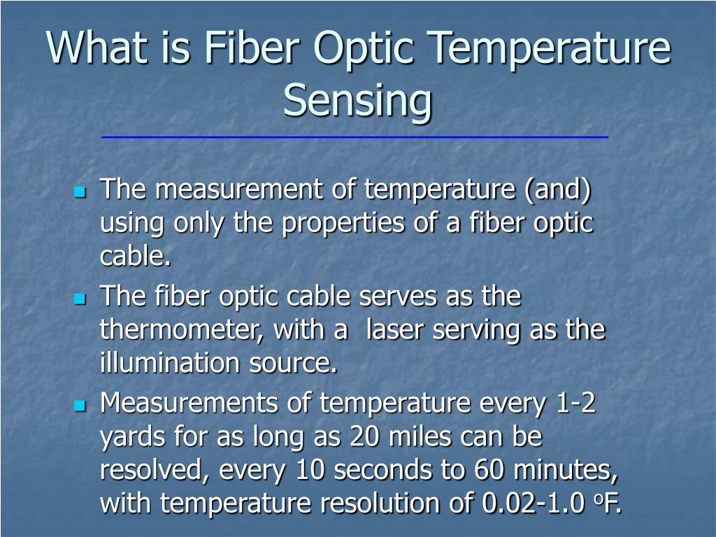 PPT - Fiber Optic Temperature Sensing in the Walker Basin: From ...